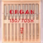 Иглы Organ стандартные №70, 10 шт.