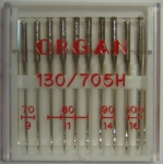 Иглы Organ стандартные № 70(2),80(4),90(2),100(2), 10 шт.